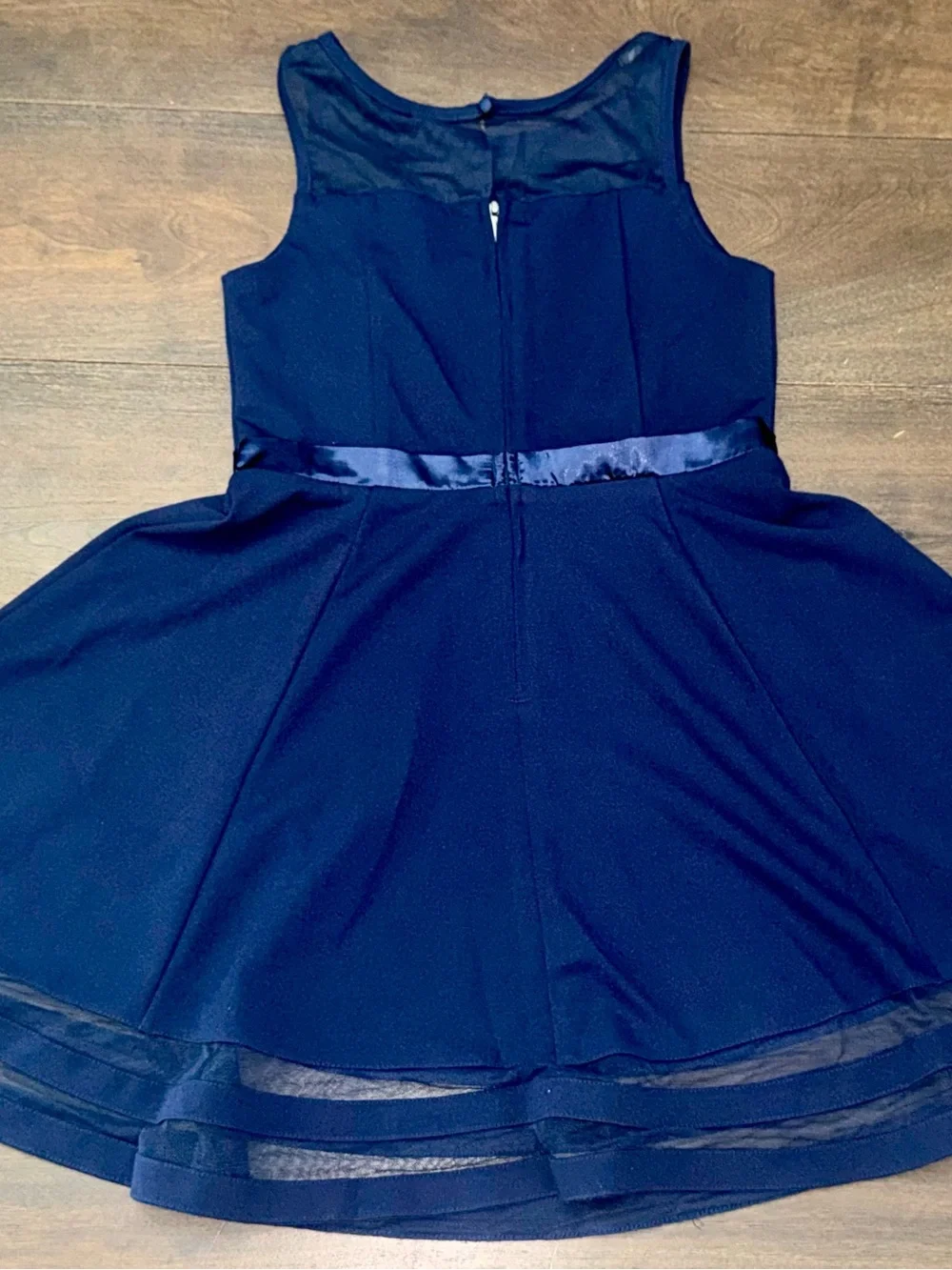 Calvin Klein Navy Bow-Detail Party Dress Size 14